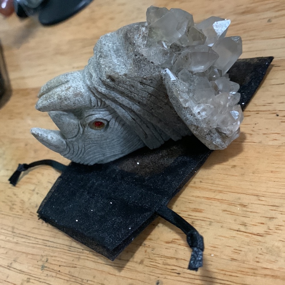 Crystal Rino with Red Eyes. - Picture 2 of 2